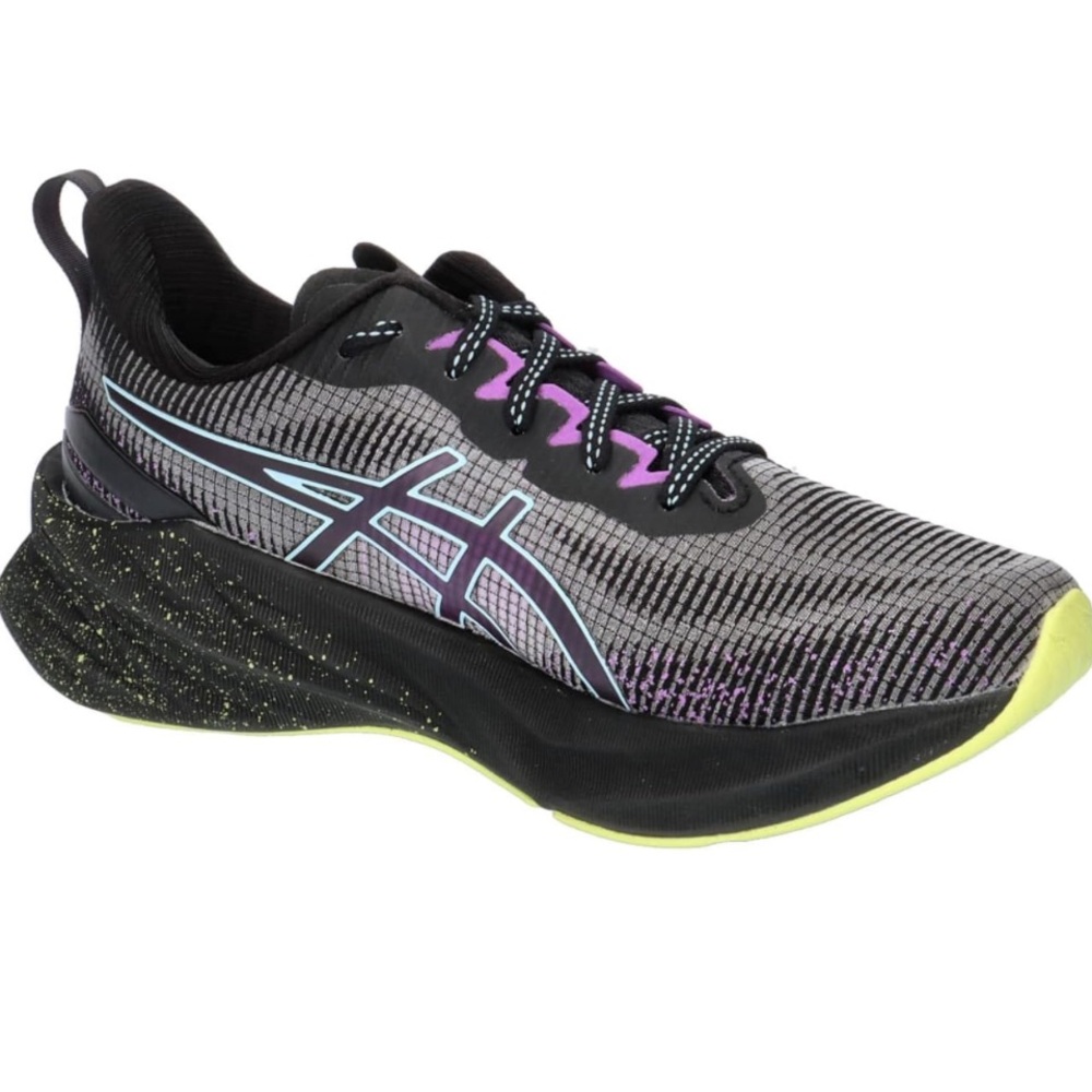 ASICS Novablast 3 LE Women's Black and Lavender Athletic Shoes